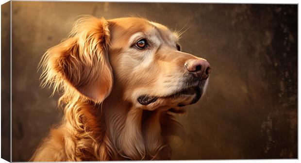 Golden Retriever Canvas Print by K9 Art