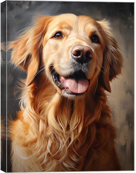 Golden Retriever Canvas Print by K9 Art