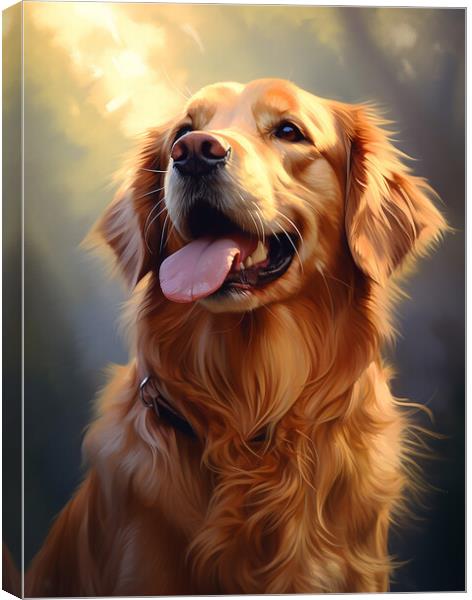 Golden Retriever Canvas Print by K9 Art