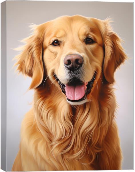 Golden Retriever Canvas Print by K9 Art