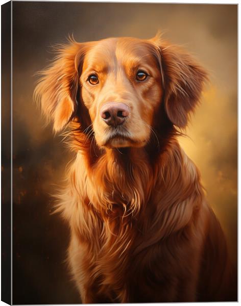 Golden Retriever Canvas Print by K9 Art