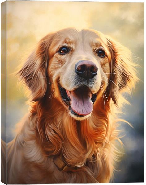 Golden Retriever Canvas Print by K9 Art