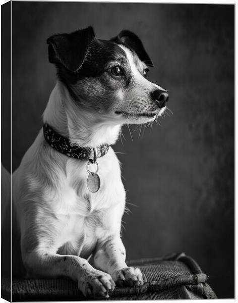 Jack Russell Portrait Canvas Print by K9 Art