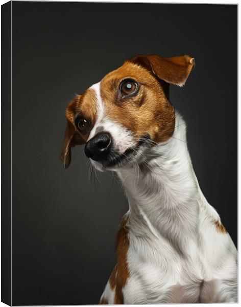 Jack Russell Portrait Canvas Print by K9 Art