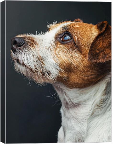 Jack Russell Portrait Canvas Print by K9 Art