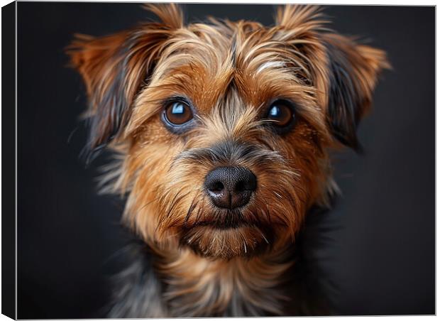 Yorkshire Terrier Portrait Canvas Print by K9 Art