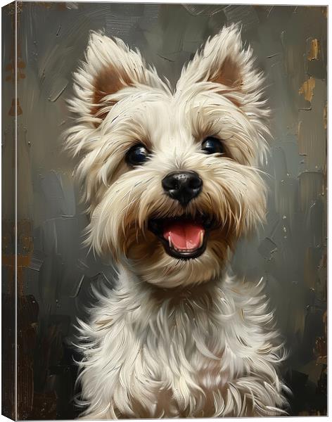 West Highland Terrier Canvas Print by K9 Art