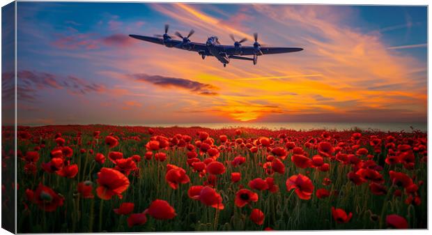 Lancaster Remembers Canvas Print by Airborne Images