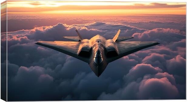 Lockheed F-117 Nighthawk Canvas Print by Airborne Images