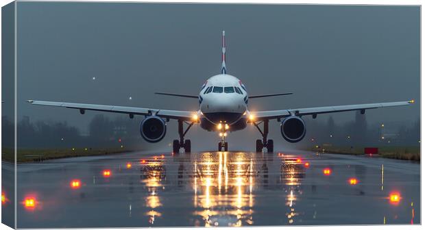 British Airways Airbus A319-100 Canvas Print by Airborne Images