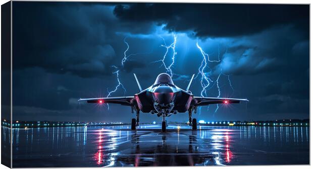 Lockheed Martin F-35B Lightning Canvas Print by Airborne Images