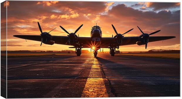 Avro Lancaster Bomber Canvas Print by Airborne Images