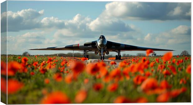 Avro Vulcan Bomber Remembers Canvas Print by Airborne Images