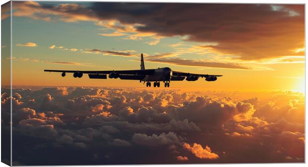 Boeing B-52 Stratofortress Canvas Print by Airborne Images