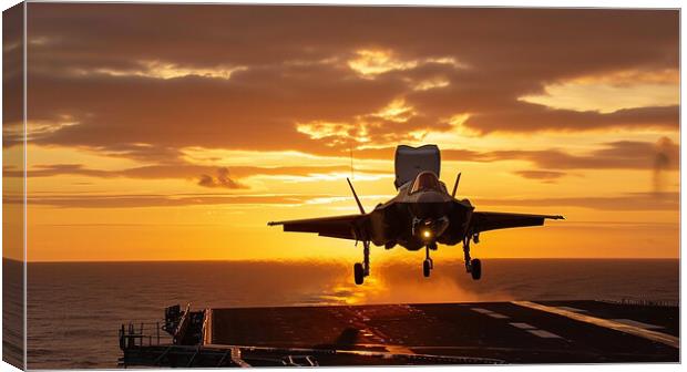 Lockheed Martin F-35B Lightning Canvas Print by Airborne Images