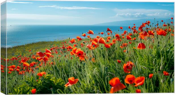 Poppy Field Canvas Print by Airborne Images