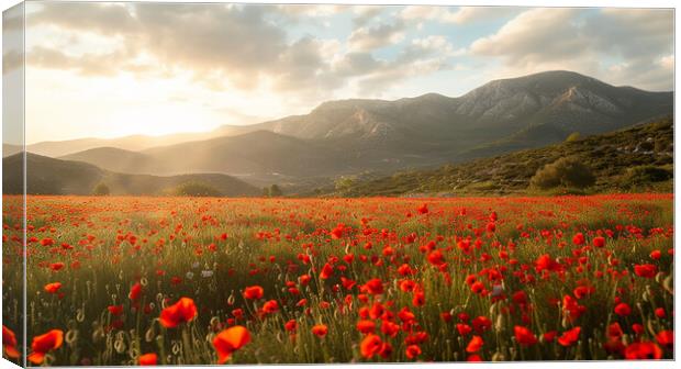Poppy Field Canvas Print by Airborne Images
