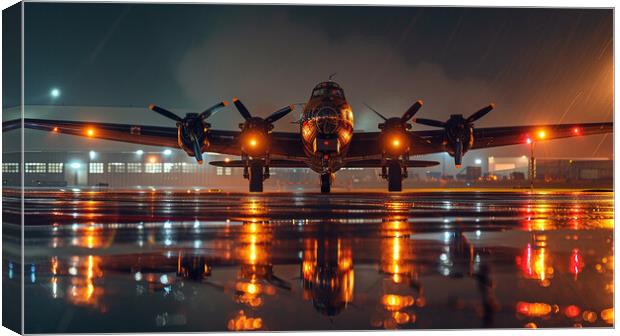 Preparing For Take Off Canvas Print by Airborne Images