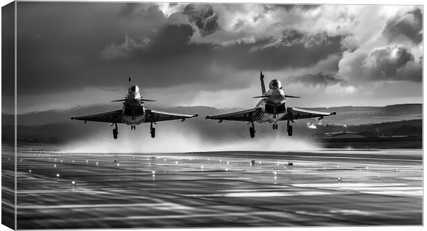 Eurofighter Typhoon Duo Canvas Print by Airborne Images