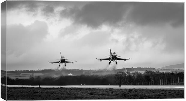 Eurofighter Typhoon Duo Canvas Print by Airborne Images