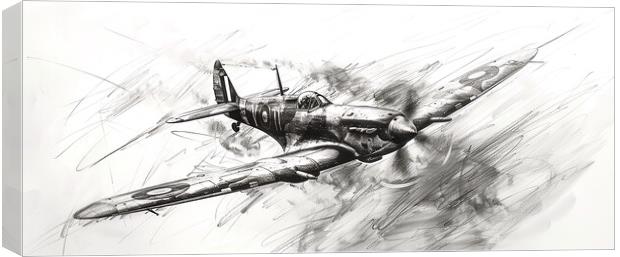 Albert Capstaff Pencil Sketch 10 Canvas Print by Airborne Images