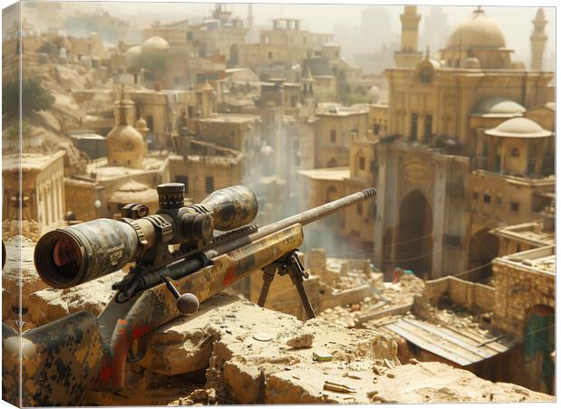 The Sniper Canvas Print by Airborne Images
