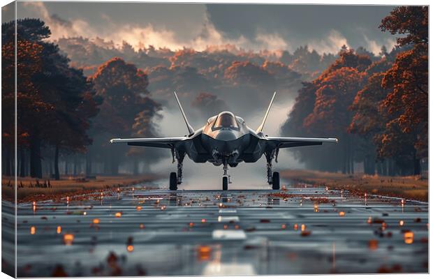 USAF F-35A Lightning II Canvas Print by Airborne Images