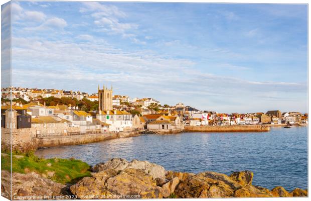 The town and harbour at St Ives, Cornwall, UK Canvas Print by Phil Lane