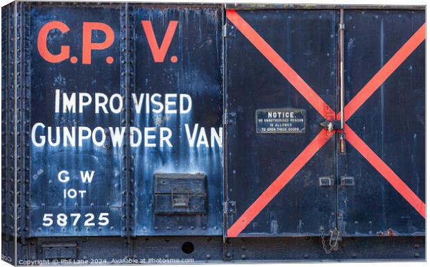 GWR 58725 Improvised Gunpowder Van  Canvas Print by Phil Lane