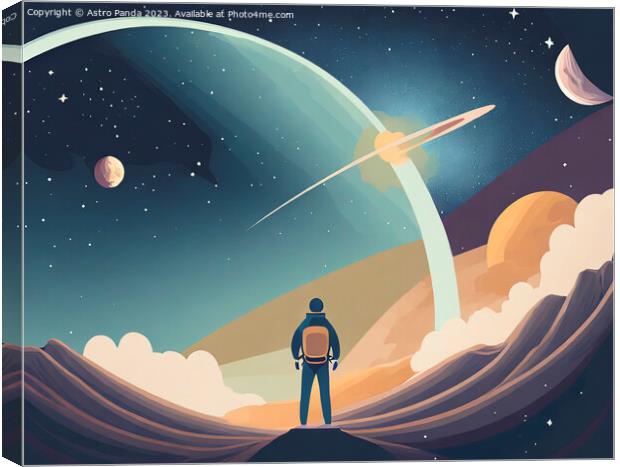 journey to the stars by astropanda  Canvas Print by Astro Panda