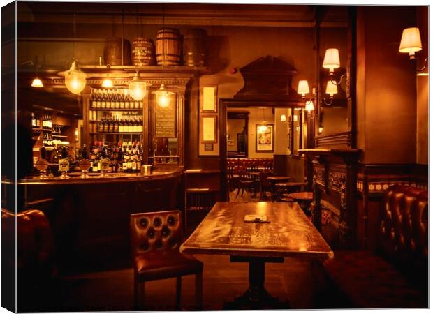 Old British Pub - The Flask - Hampstead, London Canvas Print by Bradley Taylor