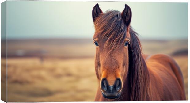 Icelandic Horse Canvas Print by T2 