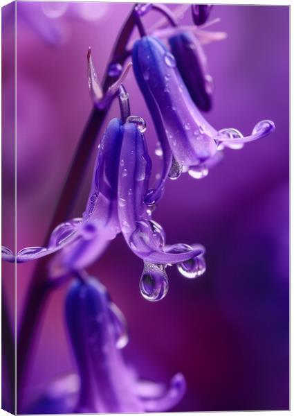  Bluebells ~ Morning Dew Canvas Print by T2 