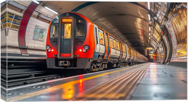 London Underground - Calm before the storm Canvas Print by T2 