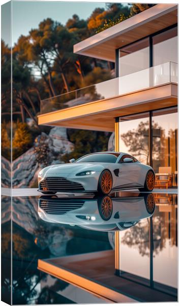 Aston Martin DB9 Canvas Print by T2 