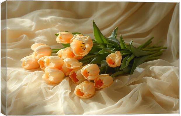 Bunch of Tulips Canvas Print by T2 