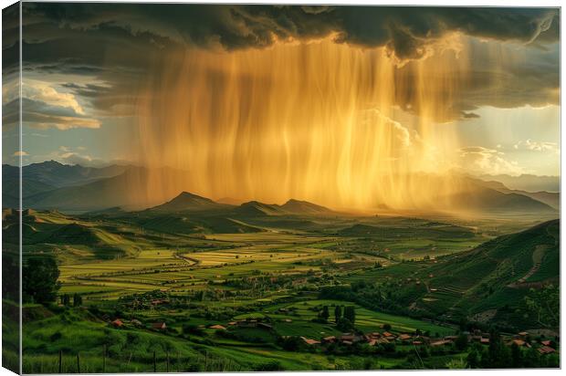 After Rain comes Sunshine Canvas Print by T2 