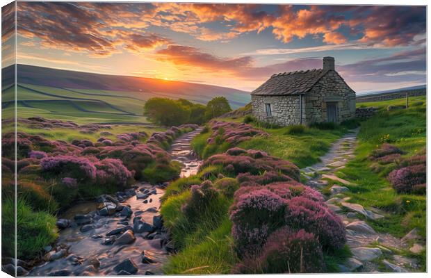 Yorkshire Dales Landscape Canvas Print by T2 