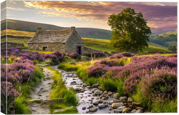 Yorkshire Dales Landscape Canvas Print by T2 