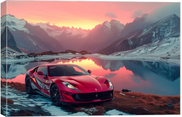 Ferrari 812 Canvas Print by T2 