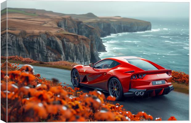 Ferrari 812 Canvas Print by T2 