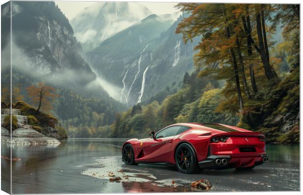 Ferrari 812 Canvas Print by T2 