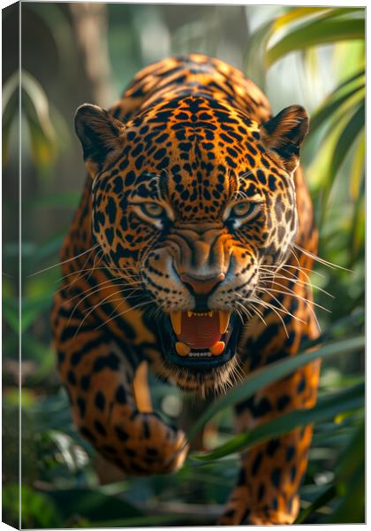 Jaguar Canvas Print by T2 
