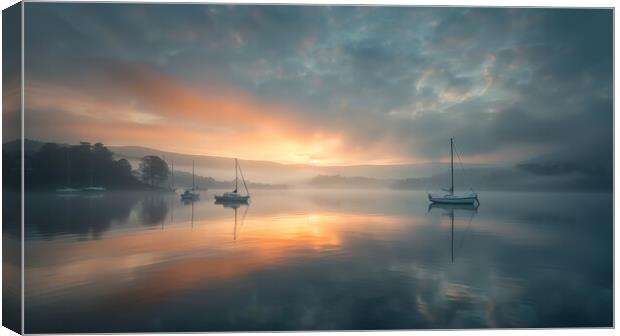 Lake Windermere Canvas Print by T2 