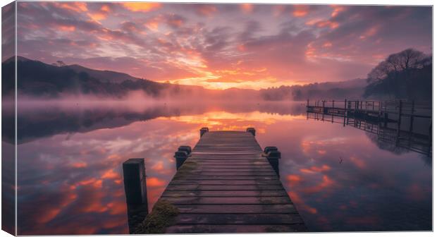 Lake Windermere Canvas Print by T2 