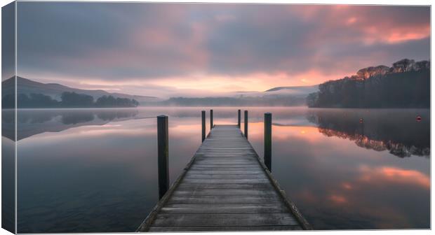 Lake Windermere Canvas Print by T2 