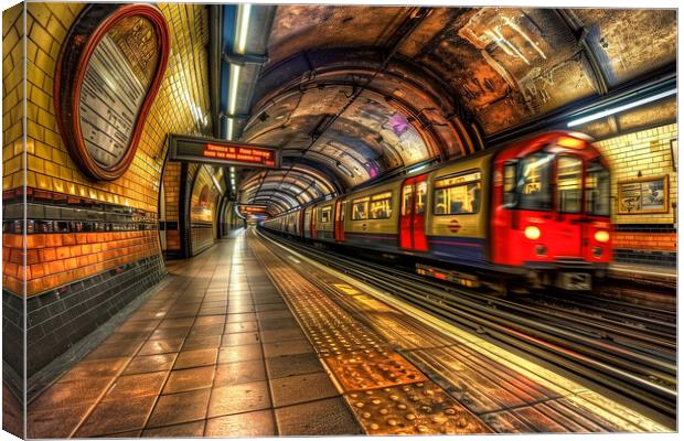 London Underground Canvas Print by T2 