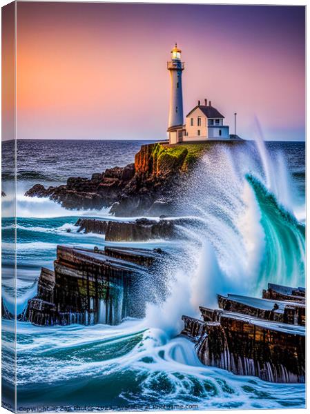 The Lighthouse  Canvas Print by Zap Photos