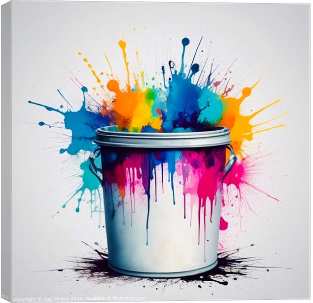 A Splash of Colour  Canvas Print by Zap Photos