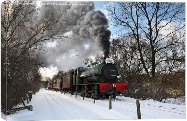 Tanfield Railway Polar Express Canvas Print by Bryan Attewell